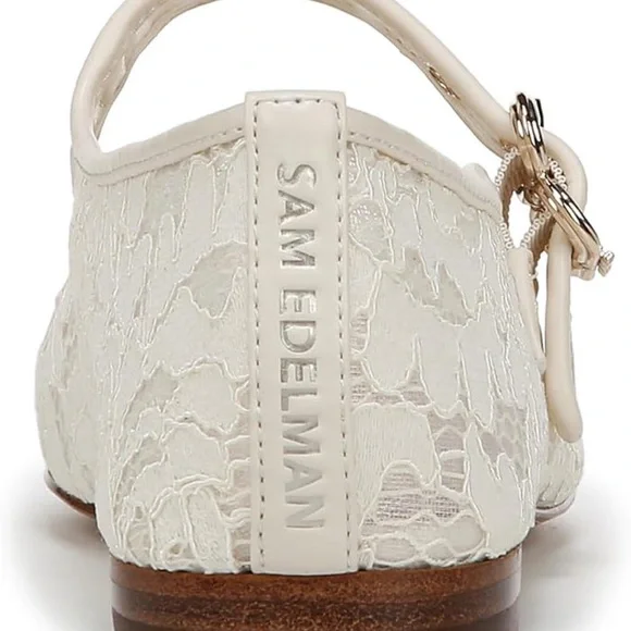 Sam Edelman Michaela Mary Jane Flat - Ivory Lace - Picture 5 of 5